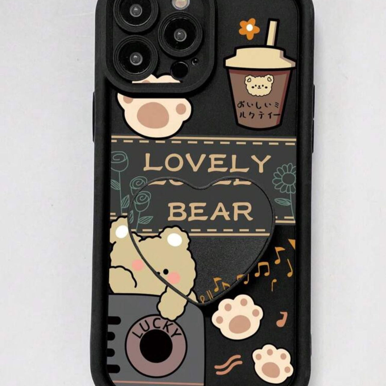 Shockproof iPhone Case with Cute Bubble Tea Childish Pattern - ANAKUWAITI STORE